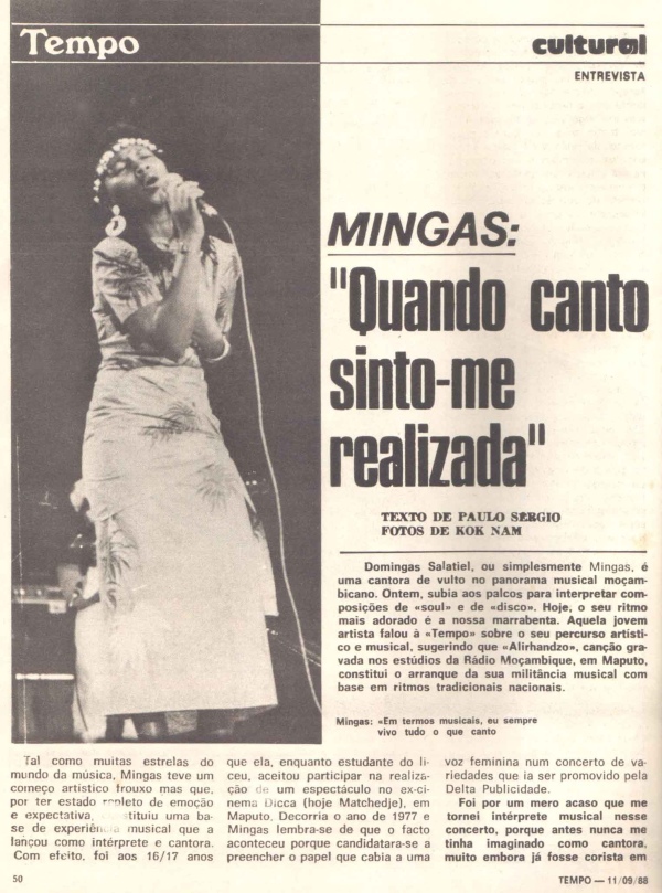 'Tempo' (Weekly news magazine, Mozambique), September 11, 1988 - Page 50
