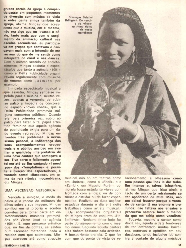'Tempo' (Weekly news magazine, Mozambique), September 11, 1988 - Page 51