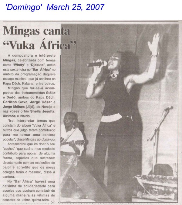 'Domingo' (News Weekly, Moçambique) March 25, 2007