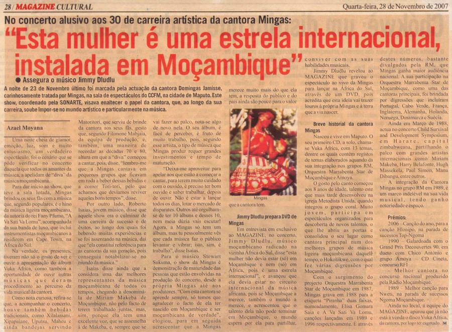 'Magazine Independente' November 28, 2007