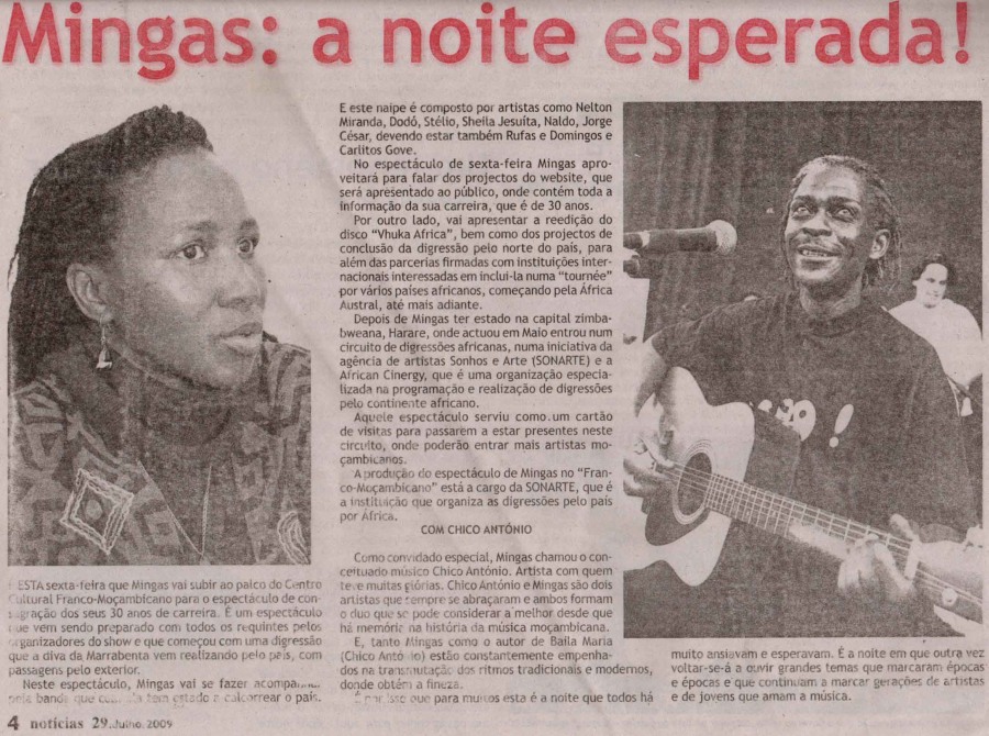 'Noticias' July 29, 2009