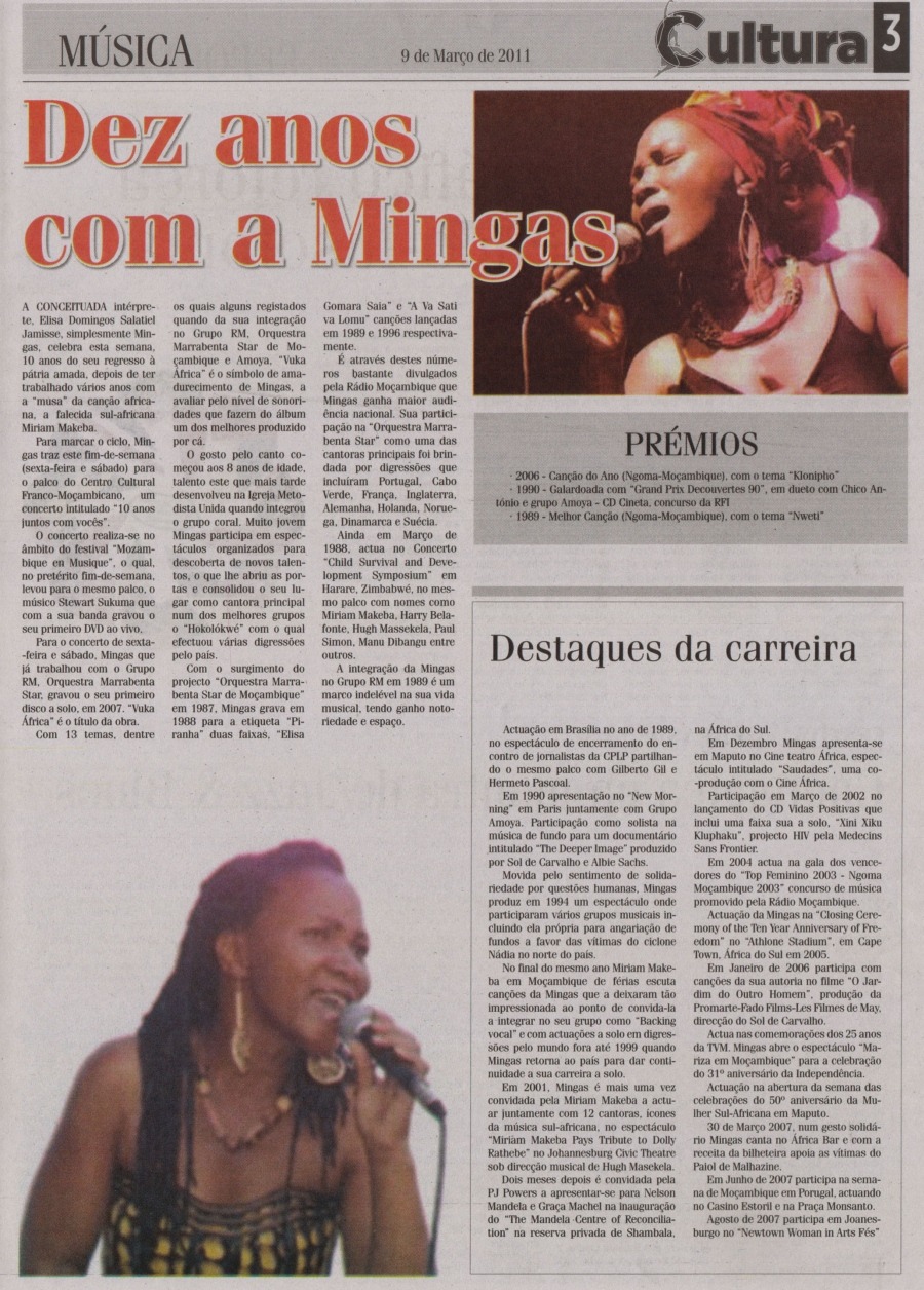'Noticias - Cultura', March 9, 2011, Page 3