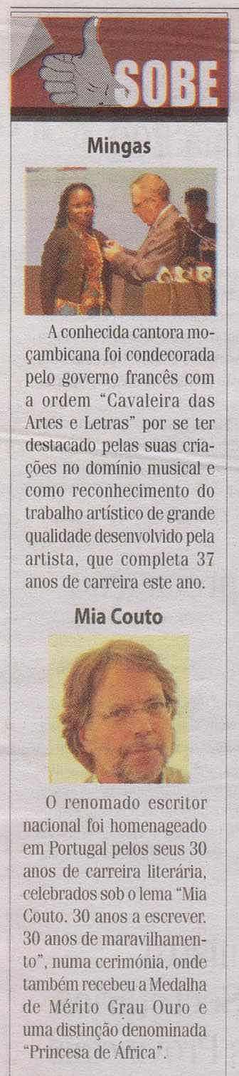 'Domingo', December 15, 2013, Page 4: The regularly appearing 'thumbs up' column in Domingo