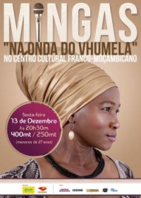 Poster: 'Vhumela' concert at Centro Cultural Franco-Moçambicano, Maputo, December 13, 2013