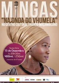 Poster: 'Vhumela' concert at Centro Cultural Franco-Moçambicano, Maputo, December 13, 2013