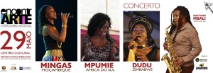 Poster: FLAME concert at CCFM in Maputo on May 29, 2010