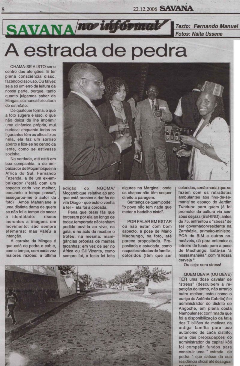 'Savana' (News Weekly, Moçambique) December 22, 2006