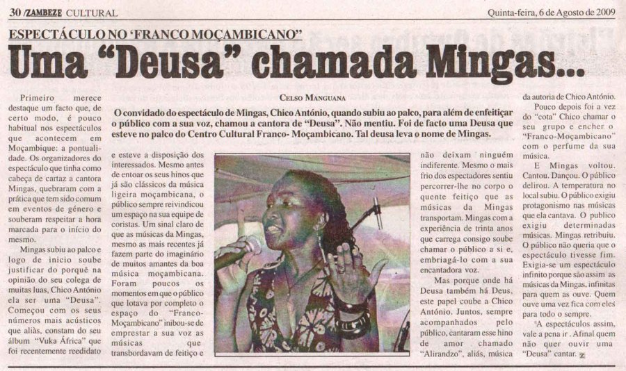 Zambeze (Moçambique News Weekly) August 6, 2009