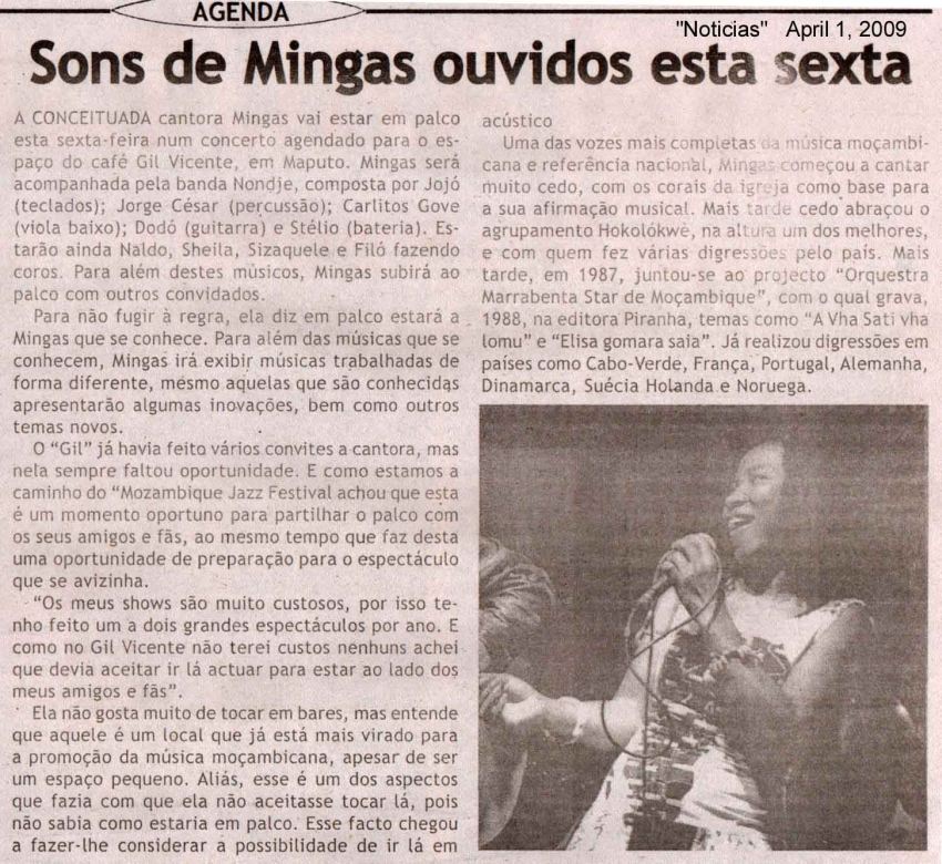 'Noticias', Cultura-section, April 1, 2009