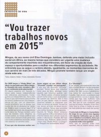'Missanga' magazine, January 2015, Page 8: Mingas interview