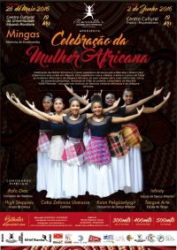 Poster: 'Celebração da Mulher Africana', apresentado por Marcelle's Modern Jazz Experience, 26 de maio e 02 de junho, 2016,  Maputo, Moçambique