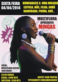 Multiflora Decor (Matundu), Friday, April 4, 8PM 'Homenageie a uma mulher, esposa, mãe, filha, irmã, namorada, prima, avó...', April 4, 2014