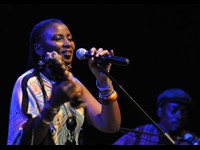 CCFM, March 2011:  'Banda Silita' - here with Xizimba and Simão Nhacule - opened the show Friday night  (Photo by ps)